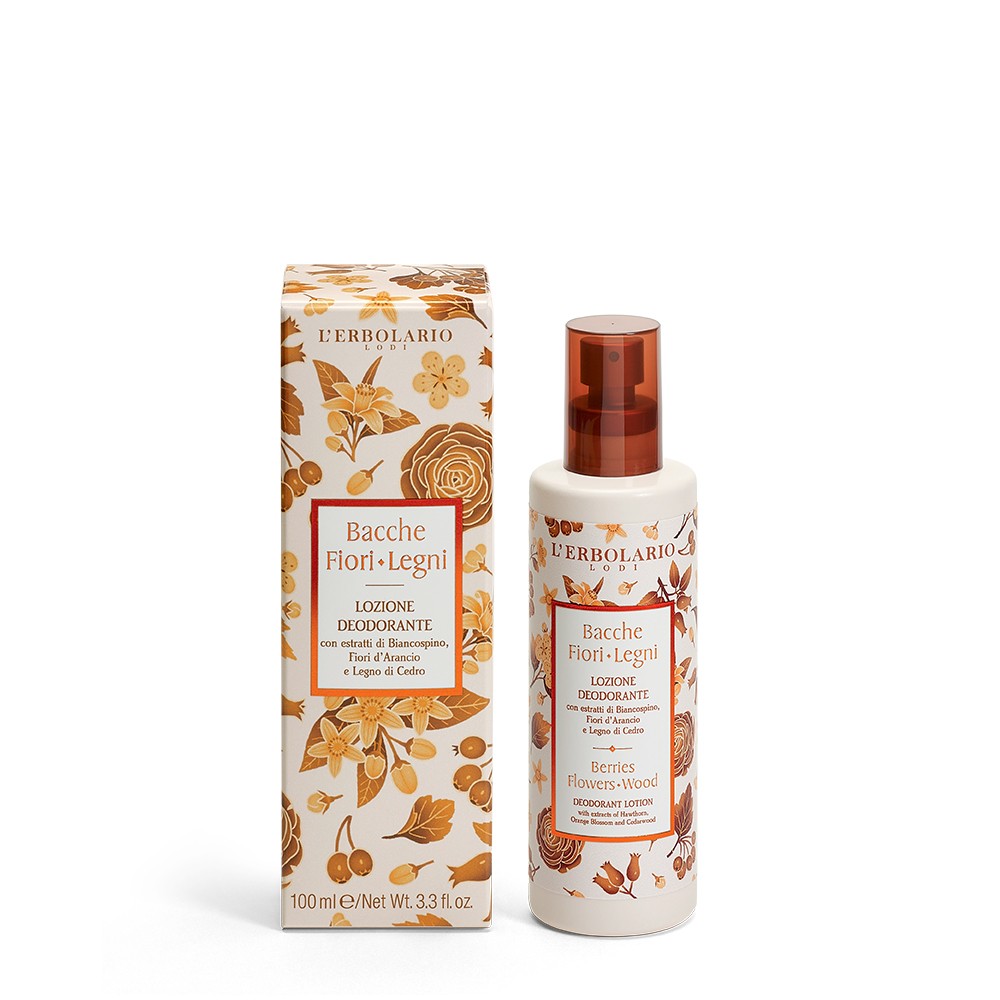 Lozione deodorante Bacche Fiori Legni per Lei e per Lui 100ml – L’Erbolario - immagine 2