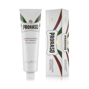 Proraso sapone da barba bianca in tubo per pelli sensibili 150ml
