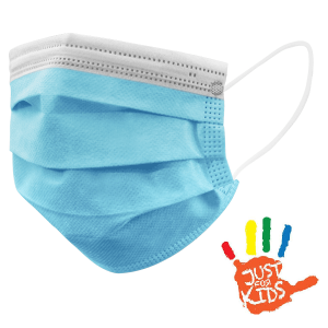 SupVal Mascherina Mascherine Chirurgiche Chirurgica Monouso Azzurra Bambino 10 Pezzi