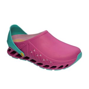 Scholl EVOFLEX Con Plantare Estraibile Tecnologia Memory Cushion Colore Fuchsia/Smeraldo Tag. 41