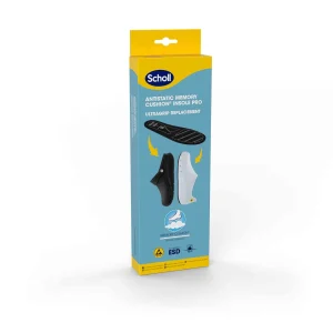 Scholl Antistatic Memory Cushion Insole Pro ULTRAGRIP Solette Plantari Antistatico Tag. 37