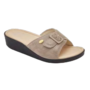 Scholl MANGO Bioprint Sandali Ciabatte Taupe Tag. 38