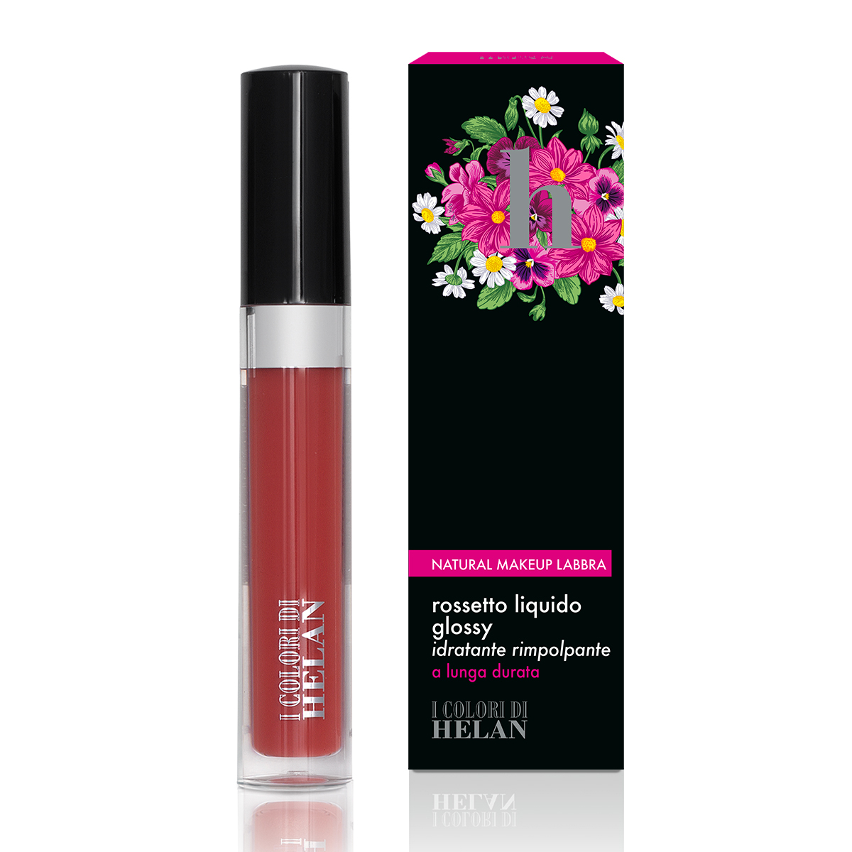 Rossetto Liquido Glossy Rosa Belle Époque di Helan - immagine 2