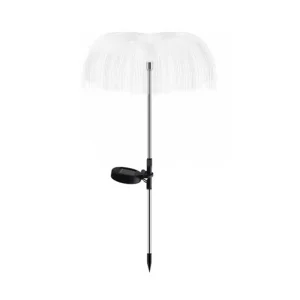 Lampioncino segnapassi Led Willow 0,03W Argento in acciaio con pannello solare IP44 Bianco caldo 2700K con sensore crepuscolare Aigostar