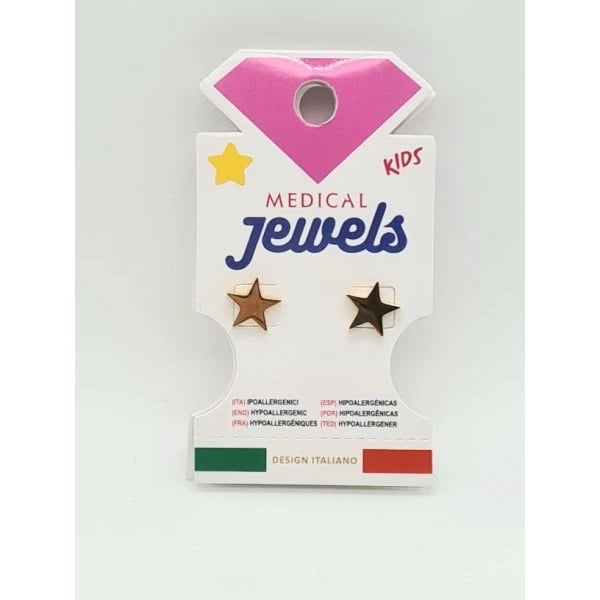 Medical Jewels Orecchini Orecchino Anallergici 325 Stella Oro