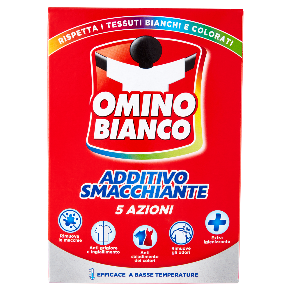Omino Bianco Additivo Smacchiante Polvere 500 g - immagine 2