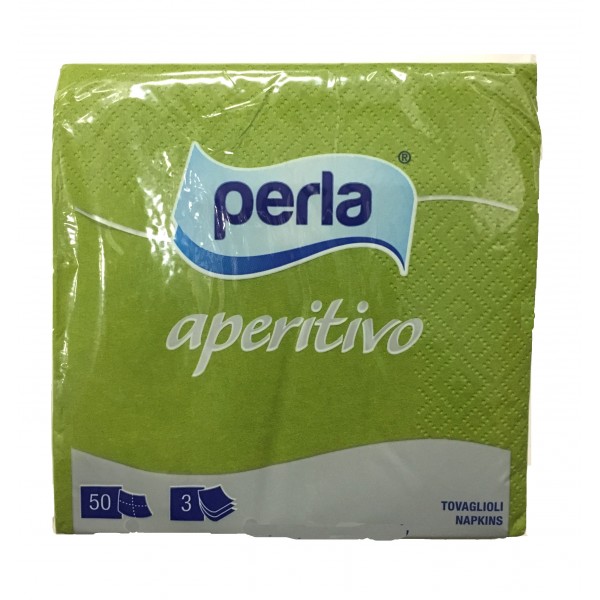 Perla 50 Tovaglioli Aperitivo 3 Veli 24×24 cm - immagine 2