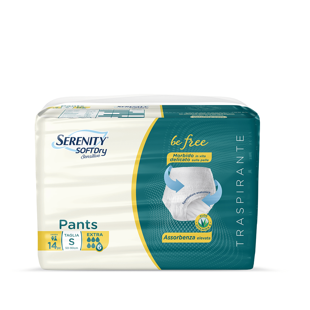 Serenity Soft Dry Pants Be Free Slip Pull Up Mutandina Assorbente Extra Taglia S 14 Pz - immagine 7